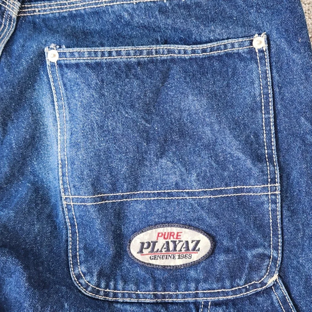 Pure Playaz Carpenter Jeans Mens 34x32 Baggy Y2K P18 Series Wide Leg Denim GUC